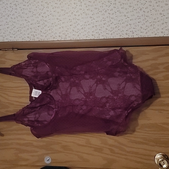 torrid Other - TORRID CURVE COLLECTION PLUS SIZE LACE BODYSUIT: PLUM/FLORAL: NWT: SZ 4X